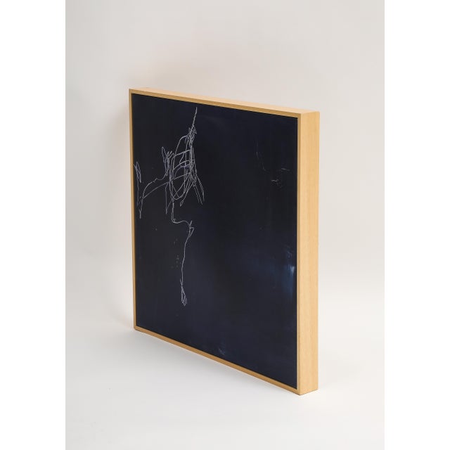 Wood Kali Sanders, "Scratch", Synograph on Panel, 2020 For Sale - Image 7 of 11