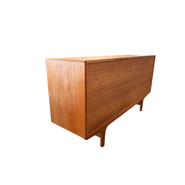 Brown Danish Sideboard in Teak with Louvered Doors from Dyrlund, 1960s For Sale - Image 8 of 15