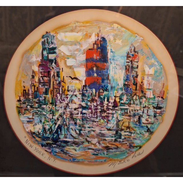 It is signed and titled on the front. New York, N.Y. Melohs Both the painting and the frame are in fine condition as you...