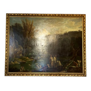 Oil on Canvas Late 20th Century “The Falls at Tívoli“ Italian Landscape Painting, Unsigned. For Sale