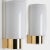 Heavy quality glass lamps with brass base. Beautiful white, opaque glass. Manufactured by the company glasshütte limburg,...