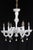 Traditional Vintage White Glass Gold 6 S Arm Chandelier For Sale - Image 3 of 16