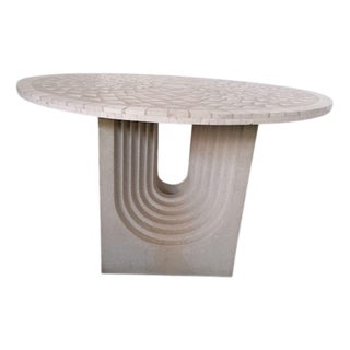 Round Stone Table, 1970 For Sale