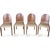 Wood Art Deco Dining Chairs in Walnut, 1930s, Set of 4 For Sale - Image 7 of 9