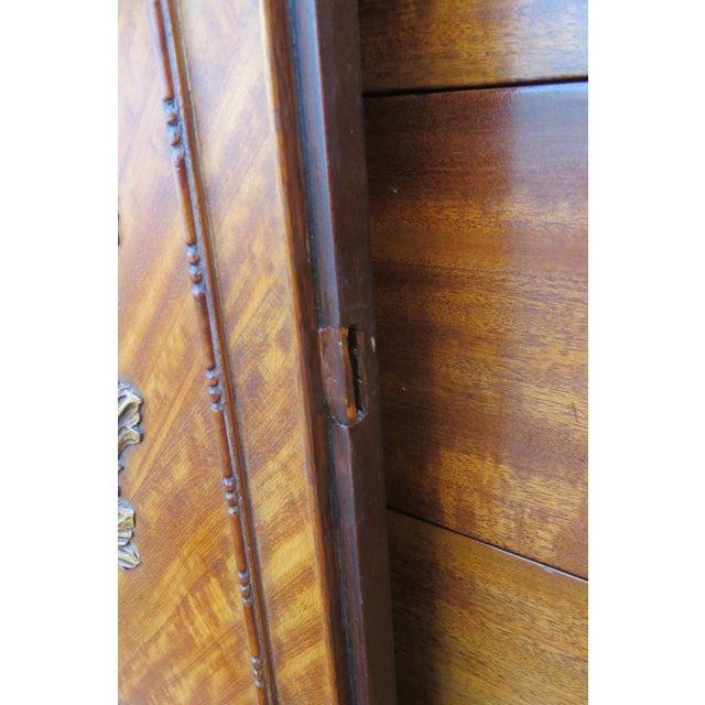 French Early 1900s Johnson Furniture Carved Inlay Tall Chest of Drawers For Sale - Image 16 of 18