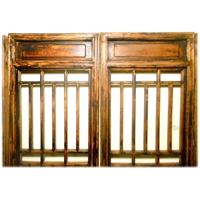 Early 19th Century Early 19th Century Antique Chinese Screen Panels, - a Pair For Sale - Image 5 of 11