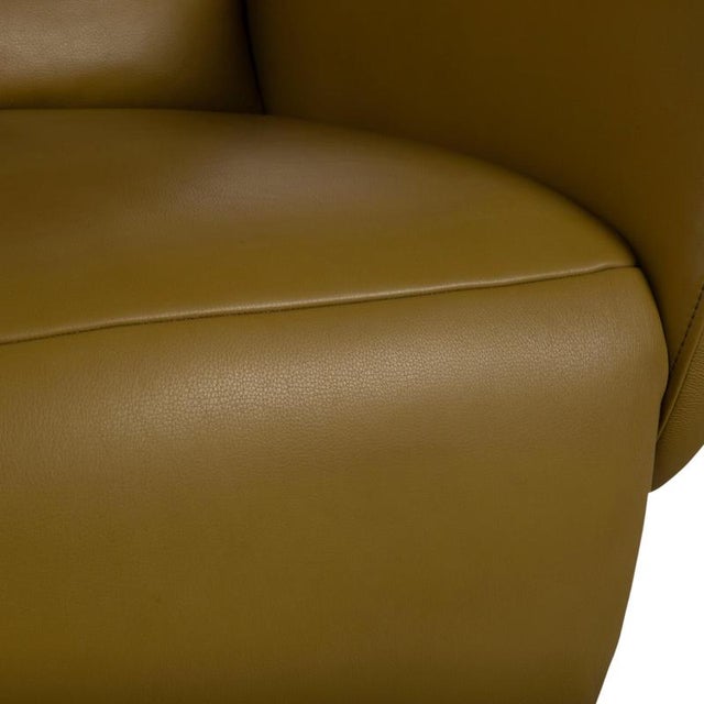 Seneca Armchair in Green Leather from Koinor For Sale - Image 9 of 18