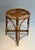 This very nice and unusual stool is made from rattan. This is a French work. Circa 1970