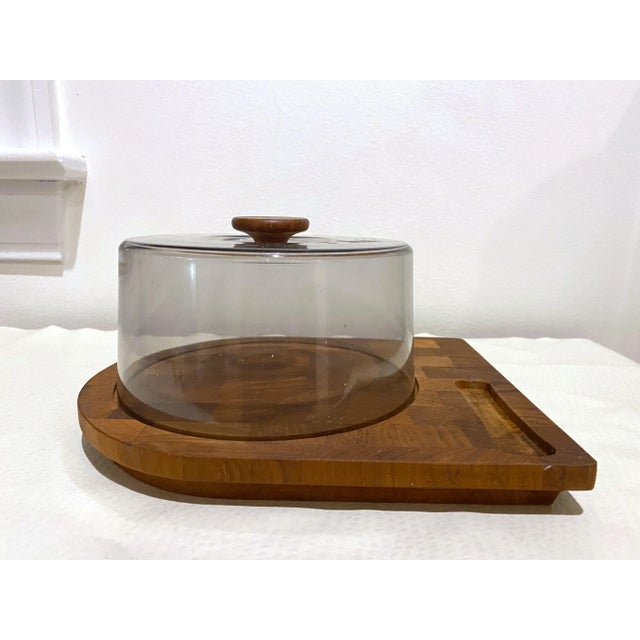 Danish Modern Teak Cheese Board With Cover For Sale - Image 9 of 9