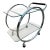Mid-Century Glass and Chrome Bar Cart by George Mulhaser for Dia For Sale