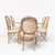 Brown Vintage Carved Wood Oval Glass Dining Set With Six Upholstered Chairs For Sale - Image 8 of 18