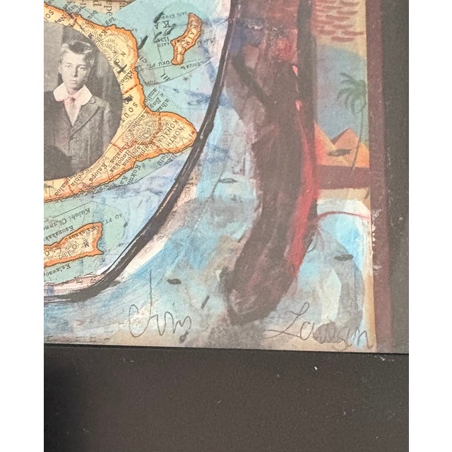 2000 - 2009 2009 Nola Outsider Artist Mixed Media and Painting, Framed For Sale - Image 5 of 5