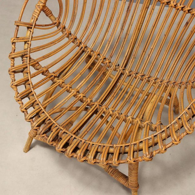 Brown Vintage Bamboo Armchairs, 1960s, Set of 2 For Sale - Image 8 of 10