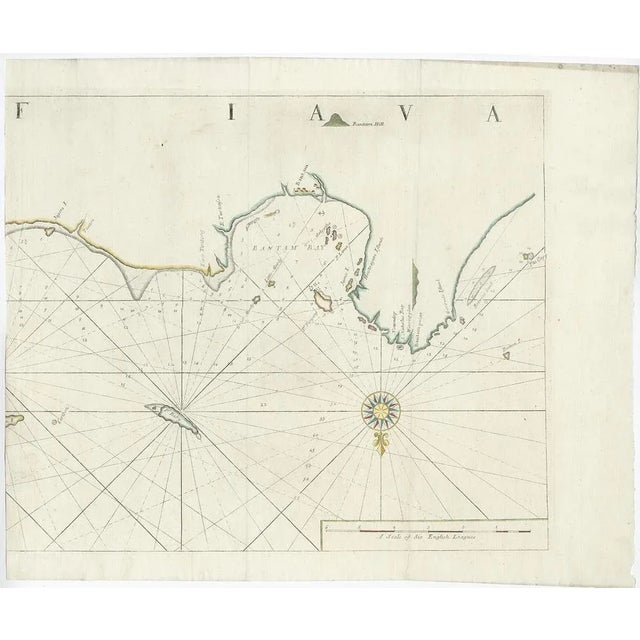 Antique Sea Charts of the Thousand Islands Between Batavia and Bantam, 1734, Set of 2 For Sale - Image 3 of 7