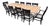Ethan Allen Dining Table and Ten Chairs For Sale
