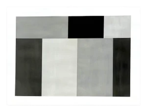 Tom McGlynn "Test Pattern 6 (Grey Study)", Painting