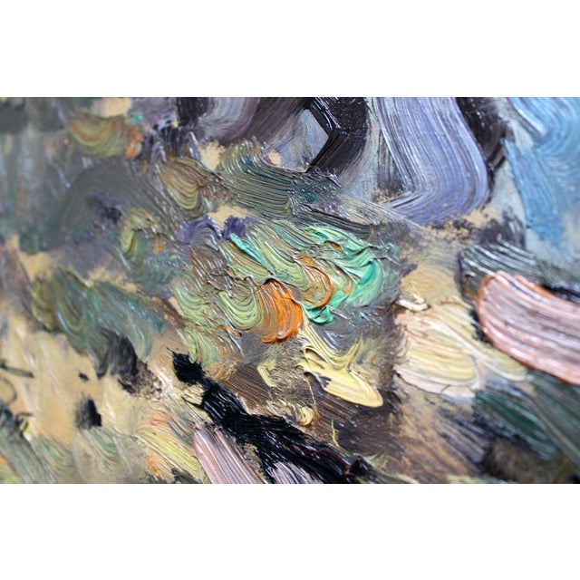Edgars Vinters, Sunny Autumn Day, 1978, Oil on Cardboard, in Good conditions. Designed 1970 to 1979 This piece has an...