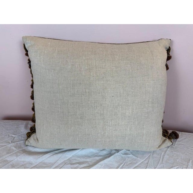Melissa Levinson 19th C. French Tapestry Pillow For Sale - Image 4 of 9