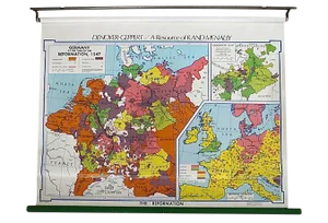 Vintage School Map of Germany