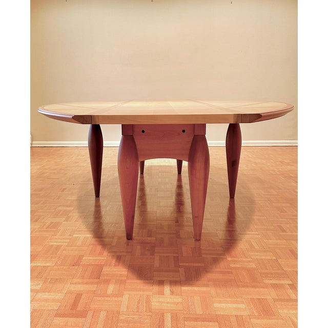 Late 20th Century Oval Modern Dining Table, "Affusoalato" By Adolfo Natalini For Driade For Sale - Image 5 of 11