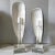 1980s Ceramic Masks on Lucite Stands, Pair For Sale - Image 5 of 6