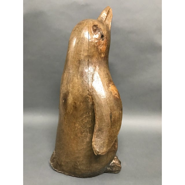 Carved Solid Wood Papermache Mold Large Penguin For Sale In New York - Image 6 of 10