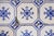 Art Deco Antique 1920s Portuguese Ceramic Tiles With Stylized Art Deco Rosette Motif Set of 14 For Sale - Image 3 of 18