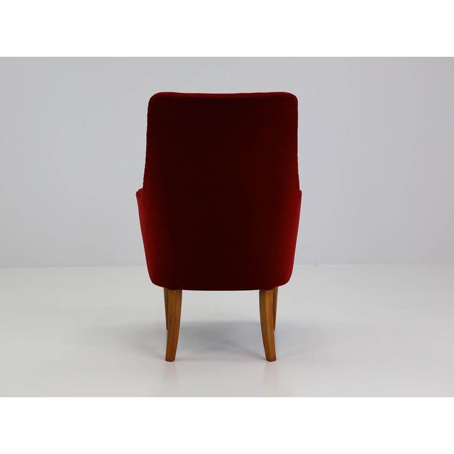 Small Armchairs with High Backrests in the style of Gio Ponti, Italy, 1950, Set of 2 For Sale - Image 11 of 15