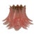 Murano Ceiling Lamp, 32 Pink Felci Glasses For Sale