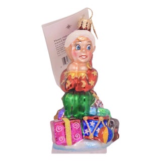 Radko 2003 Gifted Elf Ornament W/Box and Tag For Sale