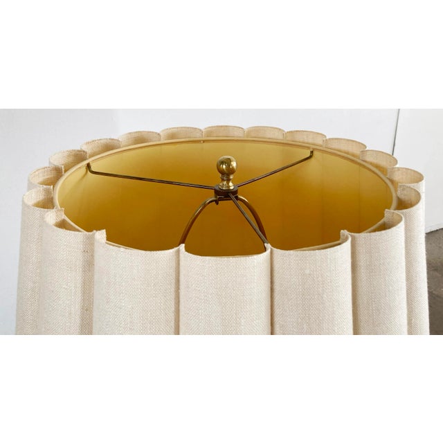 Mid 20th Century Vintage Vibrant Blue Ginger Jar Table Lamp Paul Hanson Style For Sale - Image 5 of 8