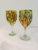 Vintage Mexican Hand Blown Confetti Glass Goblets, Set of 11 For Sale - Image 4 of 5