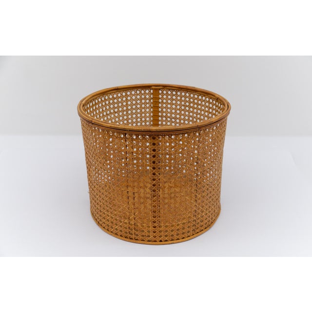 1960s Mid-Century Modern Viennese Wicker Basket, Austria, 1950s For Sale - Image 5 of 10