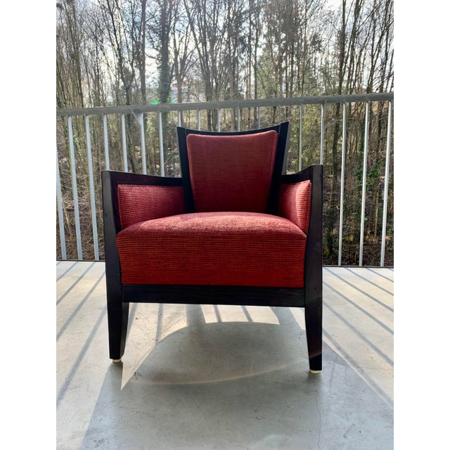 Wood Art Deco Lounge Chairs from the Bielefeld Workshops, 1990s, Set of 2 For Sale - Image 7 of 18