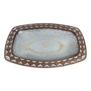 Large Mid-Century Modern Danish Studio Pottery Bowl from Frank Keramik, 1960s For Sale