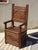A charming armchair with a salt chest, crafted entirely from solid wood and fully pegged. The backrest is carved with a...