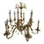 Vintage French Louis IV Style Gilt Metal Chandelier 12 Light For Sale