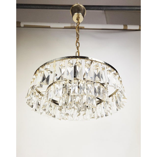 Crystal Chandelier, 1970s For Sale - Image 4 of 14