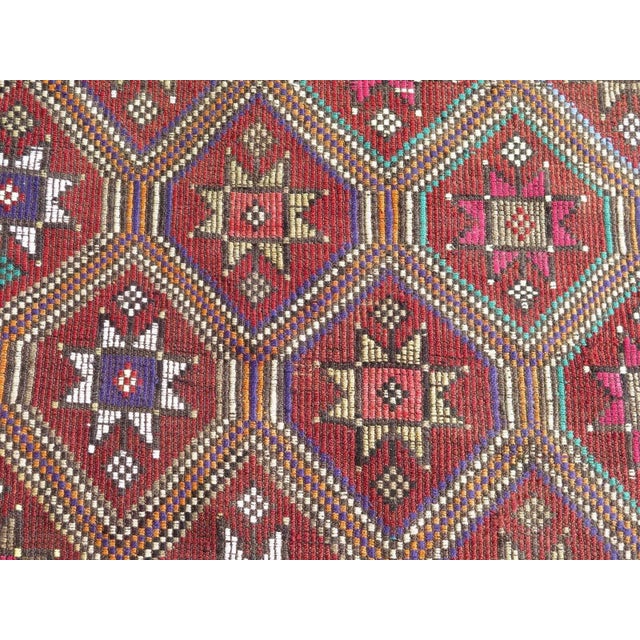 Textile Vintage Turkish Kilim Rug - 74x123" For Sale - Image 7 of 12