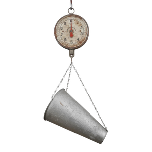 1950s Penn Galvanized Steel Poultry Hanging Scale