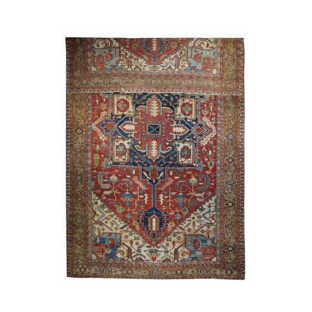 Late 18th Century Antique Serapi Rug 12'0'' x 19'6'' For Sale - Image 5 of 12