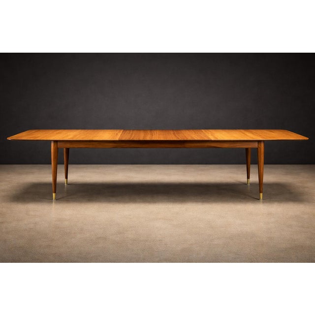 Giuseppe Scapinelli Extendable Brazilian Modern Dining Table in Caviúna Wood by Giuseppe Scapinelli, 1950s For Sale - Image 4 of 12