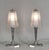 Pierre Maynadier A pair of French art deco lamps by Maynadier made circa 1930. The nickel-plated bronze or solid brass...