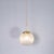 Ribbed Clear Pendant Glass Lamp, 1950s For Sale - Image 6 of 8