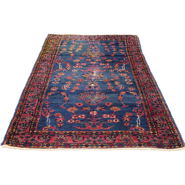Victorian Vintage Persian Kerman Rug, 02'07 X 05'00 For Sale - Image 3 of 10