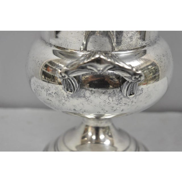 Vintage Sheridan Victorian Engraved Silver Plated Champagne Chiller Ice Bucket For Sale - Image 17 of 18
