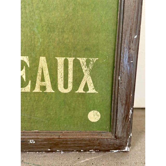 Vintage French Trade Sign From Paris For Sale In Houston - Image 6 of 8