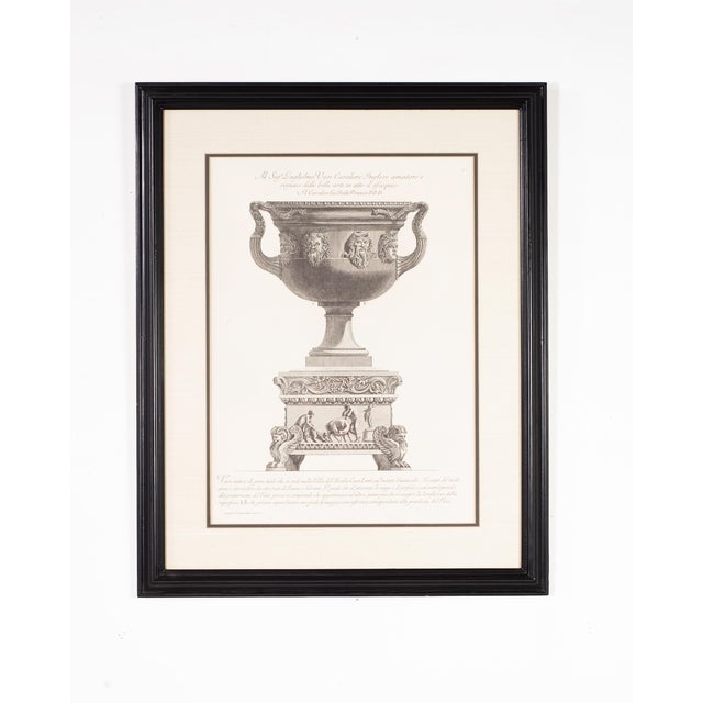 Neoclassical Pair of Neoclassical Framed Prints After Giovanni Battista Piranesi For Sale - Image 3 of 18