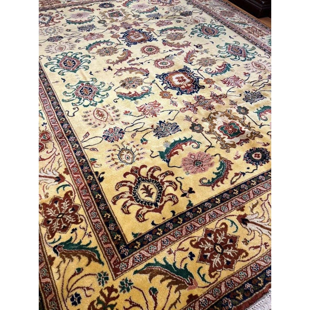 Pasargad N Y Fine Agra Hand-Knotted Rug - 9'1" X 11'8" For Sale - Image 4 of 11