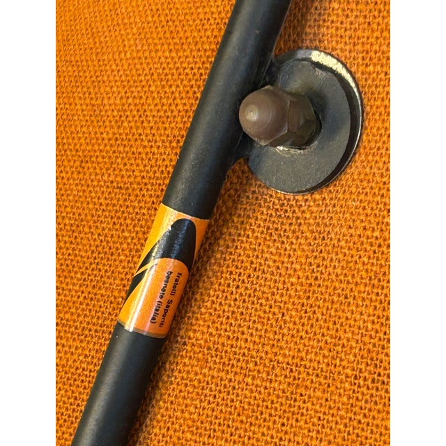 Orange Vintage Chairs by Augusto Bozzi for Saporiti Italia, 1950s, Set of 2 For Sale - Image 8 of 12